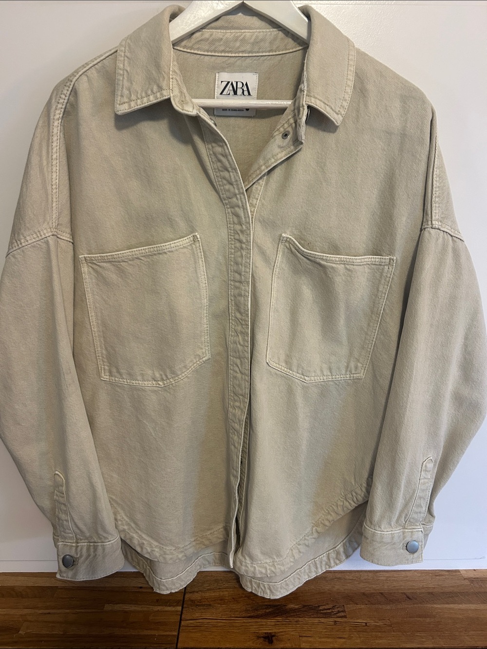 Zara oversized denim jacket